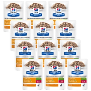 HILL'S PD Prescription Diet Feline c/d Urinary Stress + Metabolic Kurczak 12x85g saszetka