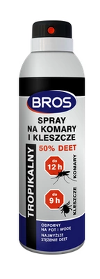 BROS spray na komary i kleszcze 50% DEET 180ml