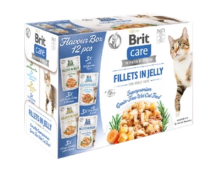 BRIT CARE Cat Fillets in Jelly mix 12x85g