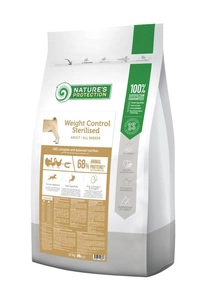NATURES PROTECTION Weight Control Sterilised Poultry with Krill Adult All Breeds 12kg Opakowanie Uszkodzone (5761) !!!!