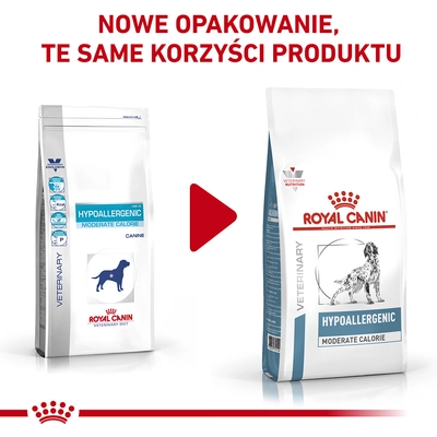 ROYAL CANIN Hypoallergenic Moderate Calorie HME23 14kg//Opakowanie uszkodzone (6332,6305,7160) !!! 