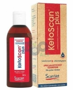 SCANVET Ketoscan plus 100ml (ketokonazol+chlorheksysyna)