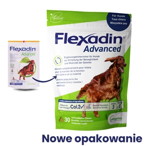 VETOQUINOL Flexadin Advanced Dietetyczna Karma Uzupełniająca Dla Psów  90g (30 kąsków)