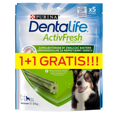 Purina Dentalife Activefresh Medium 115g+115g GRATIS