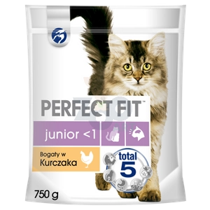 PERFECT FIT (Junior) 750g Bogaty w kurczaka - sucha karma dla kota