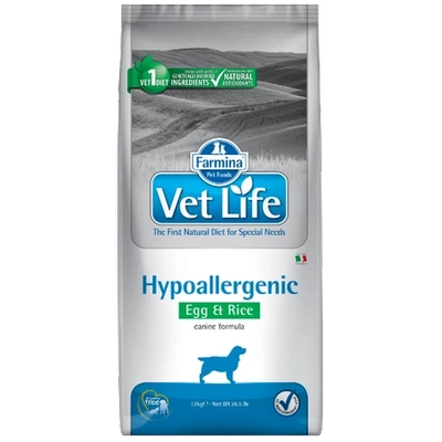FARMINA Vet Life Dog Hypoallergenic Egg & Rice 12kg/Opakowanie uszkodzone (3343) !!! 