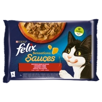 FELIX Sensations Sauce Karma dla kotów wiejskie smaki w sosie 4x85g