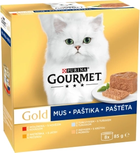 Purina Gourmet Gold Mus mix 8x85g