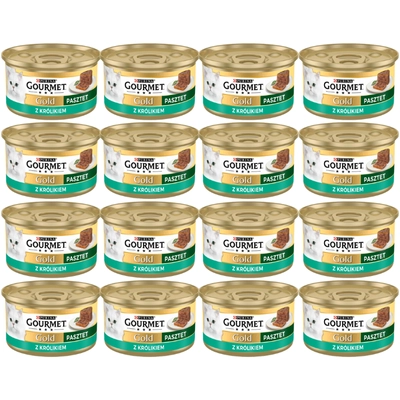 Purina Gourmet Gold pasztet z królikiem 48x85g