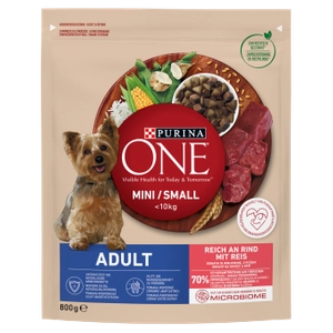 PURINA ONE Mini Adult Wołowina, ryż - sucha karma dla psa - 800g