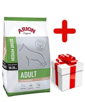 ARION Original Adult Medium Breed Salmon & Rice 12kg + niespodzianka dla psa GRATIS!