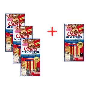 INABA  Cat Meal Topper Chicken Recipe 4x14 (56g) 3+1 GRATIS