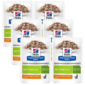 HILL'S PD Prescription Diet Feline Metabolic 6x85g saszetka