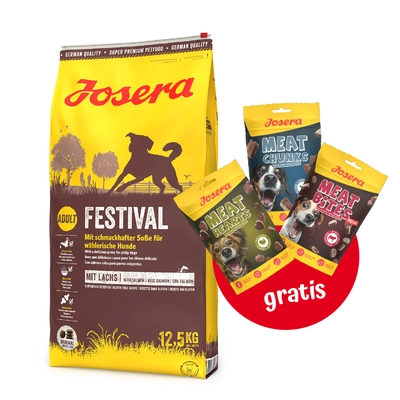 JOSERA Festival 12,5kg + 3x Mix Treats GRATIS!!