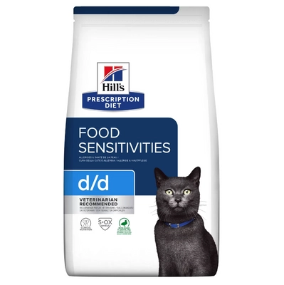HILL'S PD Prescription Diet feline d/d duck & green pea 1,5kg