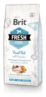 Brit Fresh Fish & Pumpkin Adult Large Muscles & Joints 12kg\Opakowanie uszkodzone (3594, 3595) !!! 