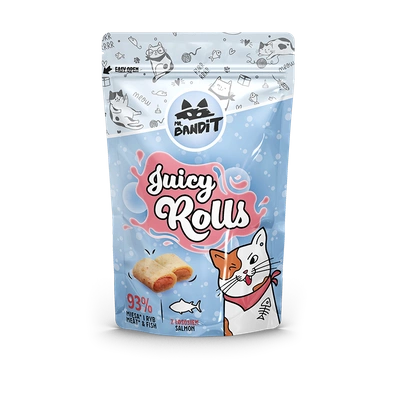 Mr Bandit Juicy Rolls z łososiem 40G