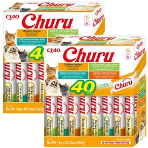 INABA  Churu dla kota - mix smaków z kurczakiem 2x(40x14g)