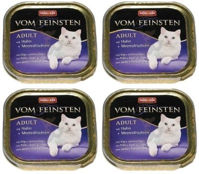 ANIMONDA Vom Feinsten Adult Cat smak: z kurczakiem i owocami morza 6 x 100g