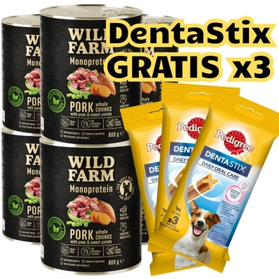 WILD FARM Monoprotein Pork 6x800g hipoalergiczna karma dla psa