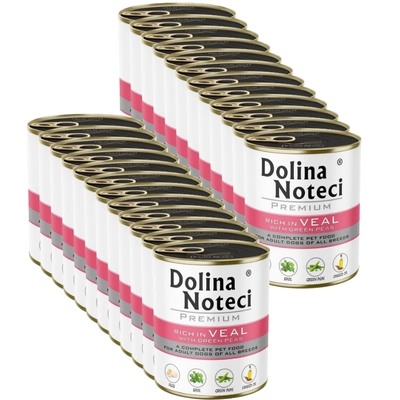 Dolina Noteci PREMIUM bogata w cielęcinę z zielonym groszkiem 24x800g