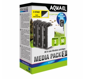 AQUAEL Wkład filtracyjny gąbkowy FZN Mini Standard 3 szt.
