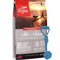 ORIJEN Fit & Trim Dog 11,4kg + szarpak 35cm