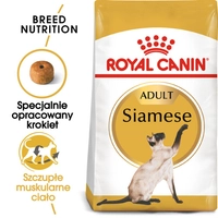 ROYAL CANIN Siamese Adult 10kg karma sucha dla kotów dorosłych rasy syjamskiej /Opakowanie uszkodzone (6352) !!!