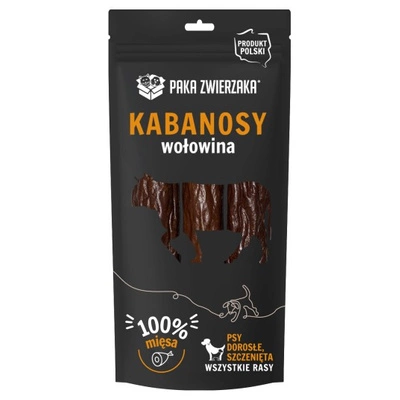 PAKA ZWIERZAKA- Kabanosy wołowina 3 szt (80g)