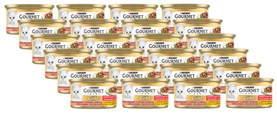 Purina Gourmet Gold łosoś/ kurczak w sosie 24x85g