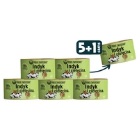 Paka Zwierzaka- karma mokra dla kota Indyk i cielęcina 5x200g+1szt GRATIS !!! 