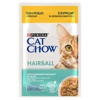 CAT CHOW Hairball Karma dla kotów z kurczakiem i zieloną fasolką w sosie 85g