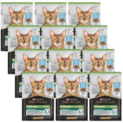 Purina Pro Plan Sterilised z rybą oceaniczną dla kota 12x75g