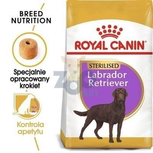 ROYAL CANIN Labrador Retriever Sterilised Adult 12kg karma sucha dla psów dorosłych, rasy labrador retriever, sterylizowanych /Opakowanie uszkodzone (2033)