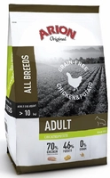 Arion Original Grain Free Chicken&Potato sucha karma dla psa dorosłego 12kg/Opakowanie uszkodzone (5114) !!! 