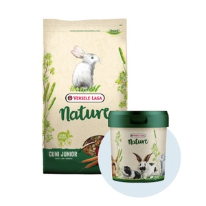 VERSELE-LAGA Cuni Junior Nature 2,3kg - dla młodych królików miniaturowych + pojemnik GRATIS !!! 