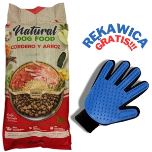 Natural Dog Food Jagnięcina & Cielęcina 15kg. 62% mięsa - Bez kurczaka + RĘKAWICA DO CZESANIA GRATIS!!