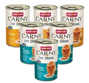 ANIMONDA Carny Cat Drink Kurczak 3x140ml + ANIMONDA Carny Cat Drink Tuńczyk 3x140ml