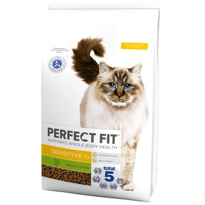  Perfect Fit™ - sucha karma pełnoporcjowa dla dorosłych kotów, bogata w indyka 7 kg \ Opakowanie uszkodzone (2538) !!! 