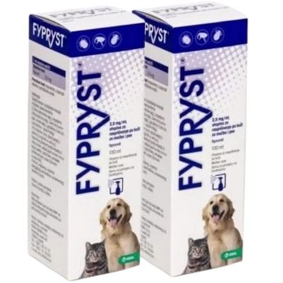KRKA Fypryst Spray dla psa i kota 2x100ml 