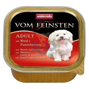 ANIMONDA Dog Vom Feinsten Adult smak: wołowina i serca indyka 150g