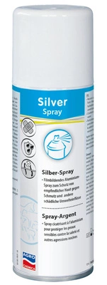 Kerbl Aluminiowy spray do ochrony skóry przed brudem i innymi czynnikami, Silver Spray, 200 ml