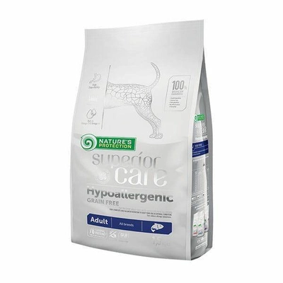 NATURES PROTECTION  Superior Care Hypoallergenic Grain Free Salmon Adult All Breeds 1,5kg/Opakowanie uszkodzone (9467) !!!