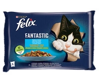 FELIX Fantastic Wiejskie Smaki w galaretce z łososiem i pstrągiem  4x85g