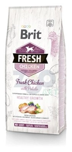 Brit Fresh Chicken & Potato Puppy Healthy Growth 12kg opakowanie uszkodzone (2400)