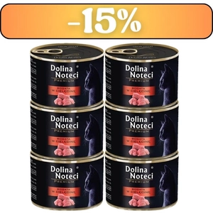 Dolina noteci Premium dla kota bogata w Cielęcine 6x185g