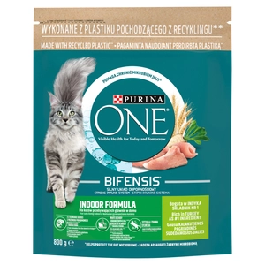 Purina One Cat Indoor Karma z indykiem dla kota 800 g