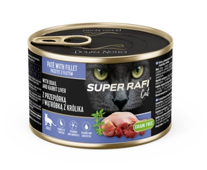DOLINA NOTECI Super Rafi Cat P&F z przepiórką i wątróbką z królika 185g