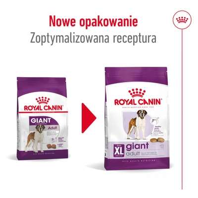 ROYAL CANIN Giant Adult 15kg karma sucha dla psów dorosłych, od 18/24 miesiąca życia, ras olbrzymich / Opakowanie uszkodzone (1860) !!!