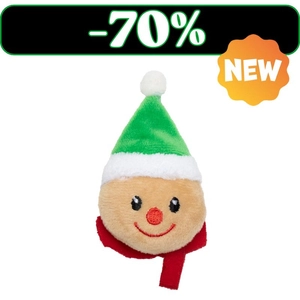 UNIQ PETS PLUSZOWA ZABAWKA DLA KOTA PURRNIP główka piernikowego ludzika z kocimiętką 7x6cm